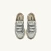 MEDALIST LOW KIDSTRIPES SNEAKERS BICOLOR IN LEATHER COLOR WHITE AND SILVER