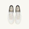 MEDALIST LOW ‘MAISON KITSUNÉ’ SNEAKERS IN WHITE AND BLUE LEATHER