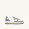 MEDALIST LOW SNEAKERS BICOLOR IN WHITE AND TEMPEST LEATHER