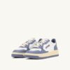 MEDALIST LOW SNEAKERS BICOLOR IN WHITE AND TEMPEST LEATHER