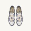 MEDALIST LOW SNEAKERS BICOLOR IN WHITE AND TEMPEST LEATHER