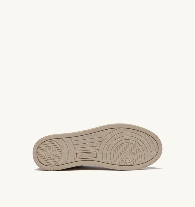 MEDALIST LOW SNEAKERS BICOLOR IN WHITE AND TIDAL FOAM LEATHER