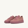 MEDALIST LOW SNEAKERS IN ASH ROSE NUBUCK LEATHER AND SUEDE