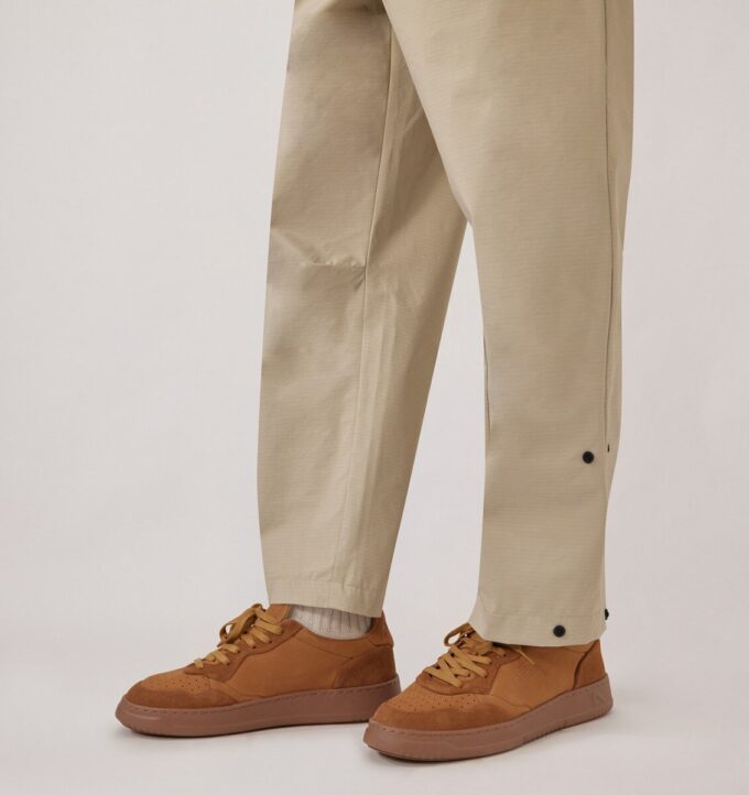 MEDALIST LOW SNEAKERS IN BROWN SUGAR NUBUCK LEATHER AND SUEDE
