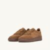 MEDALIST LOW SNEAKERS IN BROWN SUGAR NUBUCK LEATHER AND SUEDE