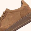 MEDALIST LOW SNEAKERS IN BROWN SUGAR NUBUCK LEATHER AND SUEDE