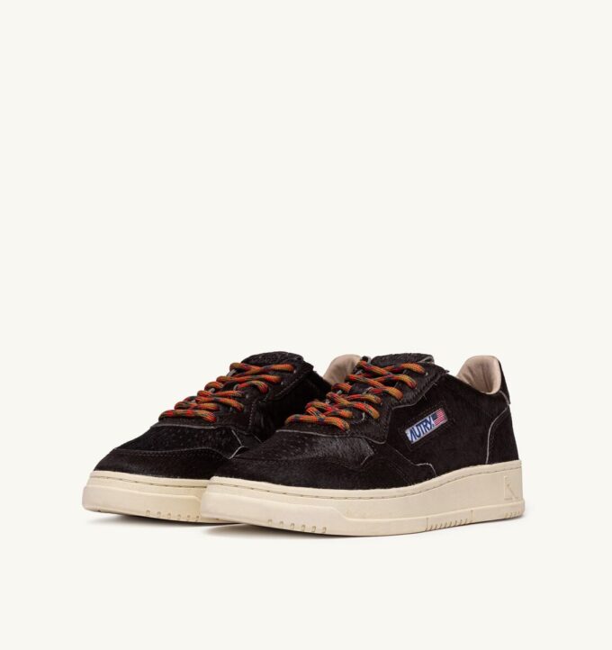 MEDALIST LOW SNEAKERS IN CHOCOLATE BROWN PONY HAIR EFFECT MEDALIST LOW SNEAKERS IN CHOCOLATE BROWN PONY HAIR EFFECT
