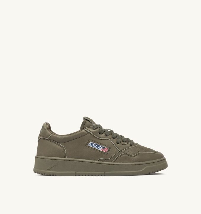 MEDALIST LOW SNEAKERS IN COVERT GREEN NAPA LEATHER MEDALIST LOW SNEAKERS IN COVERT GREEN NAPA LEATHER