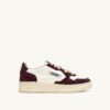 MEDALIST LOW SNEAKERS IN LEATHER MARSHMALLOW AND AMARONE GLITTER MEDALIST LOW SNEAKERS IN LEATHER MARSHMALLOW AND AMARONE GLITTER