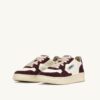 MEDALIST LOW SNEAKERS IN LEATHER MARSHMALLOW AND AMARONE GLITTER MEDALIST LOW SNEAKERS IN LEATHER MARSHMALLOW AND AMARONE GLITTER