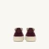 MEDALIST LOW SNEAKERS IN LEATHER MARSHMALLOW AND AMARONE GLITTER MEDALIST LOW SNEAKERS IN LEATHER MARSHMALLOW AND AMARONE GLITTER