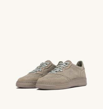 MEDALIST LOW SNEAKERS IN LONDON FOG NUBUCK LEATHER AND SUEDE