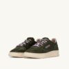 MEDALIST LOW SNEAKERS IN MILITARY GREEN PONY HAIR EFFECT