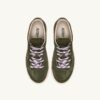 MEDALIST LOW SNEAKERS IN MILITARY GREEN PONY HAIR EFFECT