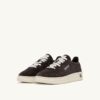 MEDALIST LOW SNEAKERS IN MOKA AND OFF WHITE SUEDE