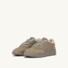 MEDALIST LOW SNEAKERS IN NUBUCK LEATHER SUEDE AND SHEARLING COLOR LONDON FOG