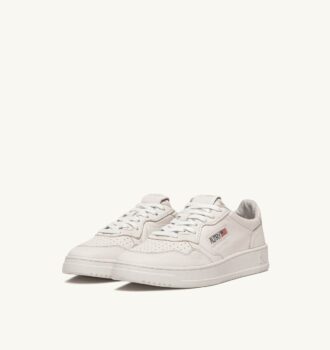 MEDALIST LOW SNEAKERS IN OPTICAL WHITE SUPER SOFT NAPA LEATHER