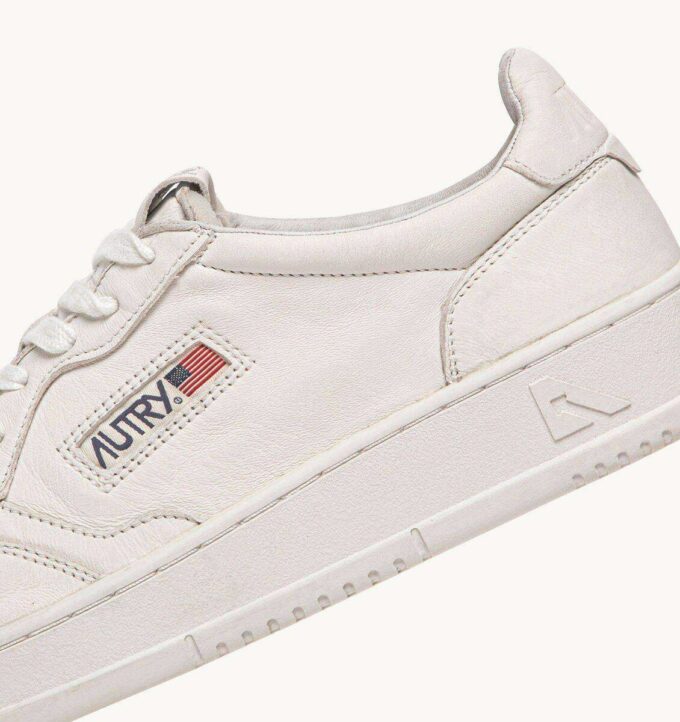 MEDALIST LOW SNEAKERS IN OPTICAL WHITE SUPER SOFT NAPA LEATHER