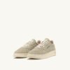 MEDALIST LOW SNEAKERS IN PAPYRUS AND OFF WHITE SUEDE