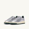 MEDALIST LOW SNEAKERS IN SILVER AND BOTTLE METALIZED LEATHER MEDALIST LOW SNEAKERS IN SILVER AND BOTTLE METALIZED LEATHER