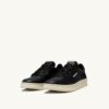 MEDALIST LOW SNEAKERS IN SUPER-SOFT BLACK NAPPA