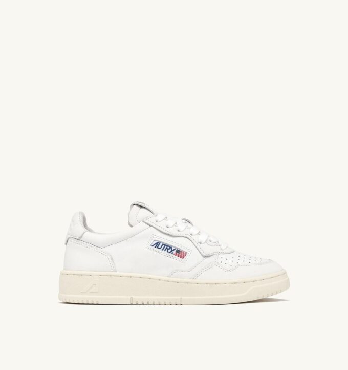 BASKETS MEDALIST LOW EN NAPPA BLANC SUPER SOFT