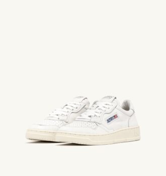 MEDALIST LOW SNEAKERS IN SUPER-SOFT WHITE NAPPA