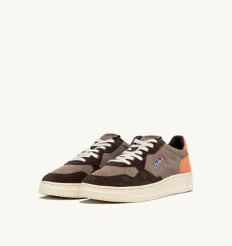 MEDALIST LOW SNEAKERS IN TRICOLOR BROWN FANTA AND MOKA SUEDE
