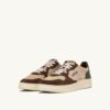 MEDALIST LOW SNEAKERS IN TRICOLOR LAND AND CAPER SUEDE