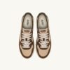 MEDALIST LOW SNEAKERS IN TRICOLOR LAND AND CAPER SUEDE