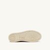MEDALIST LOW SNEAKERS IN TRICOLOR SAND AND GREEN SUEDE