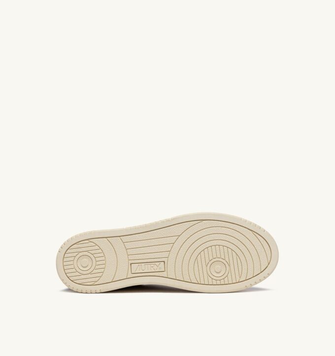 MEDALIST LOW SNEAKERS IN TRICOLOR SAND AND GREEN SUEDE