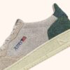 MEDALIST LOW SNEAKERS IN TRICOLOR SAND AND GREEN SUEDE