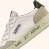 MEDALIST LOW SNEAKERS IN WHITE AND BLACK LEATHER AND SUEDE WITH LETTERING