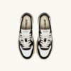 MEDALIST LOW SNEAKERS IN WHITE AND BLACK LEATHER WITH LETTERING MEDALIST LOW SNEAKERS IN WHITE AND BLACK LEATHER WITH LETTERING