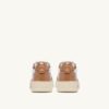 MEDALIST LOW SNEAKERS IN WHITE AND BROWN SUGAR LEATHER