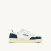 MEDALIST LOW SNEAKERS IN WHITE AND CAPRI LEATHER SUEDE MEDALIST LOW SNEAKERS IN WHITE AND CAPRI LEATHER SUEDE