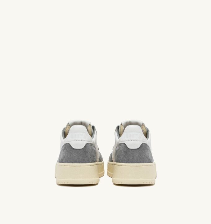MEDALIST LOW SNEAKERS IN WHITE AND GRAY LEATHER SUEDE MEDALIST LOW SNEAKERS IN WHITE AND GRAY LEATHER SUEDE