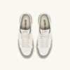MEDALIST LOW SNEAKERS IN WHITE AND GRAY LEATHER SUEDE MEDALIST LOW SNEAKERS IN WHITE AND GRAY LEATHER SUEDE