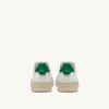 MEDALIST LOW SNEAKERS IN WHITE AND GREEN LEATHER