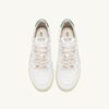 MEDALIST LOW SNEAKERS IN WHITE AND GREEN LEATHER