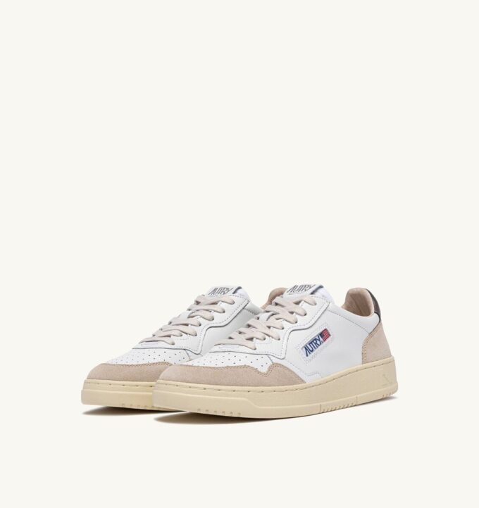 MEDALIST LOW SNEAKERS IN WHITE AND MOREL SUEDE AND LEATHER MEDALIST LOW SNEAKERS IN WHITE AND MOREL SUEDE AND LEATHER