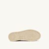 MEDALIST LOW SNEAKERS IN WHITE AND MOREL SUEDE AND LEATHER