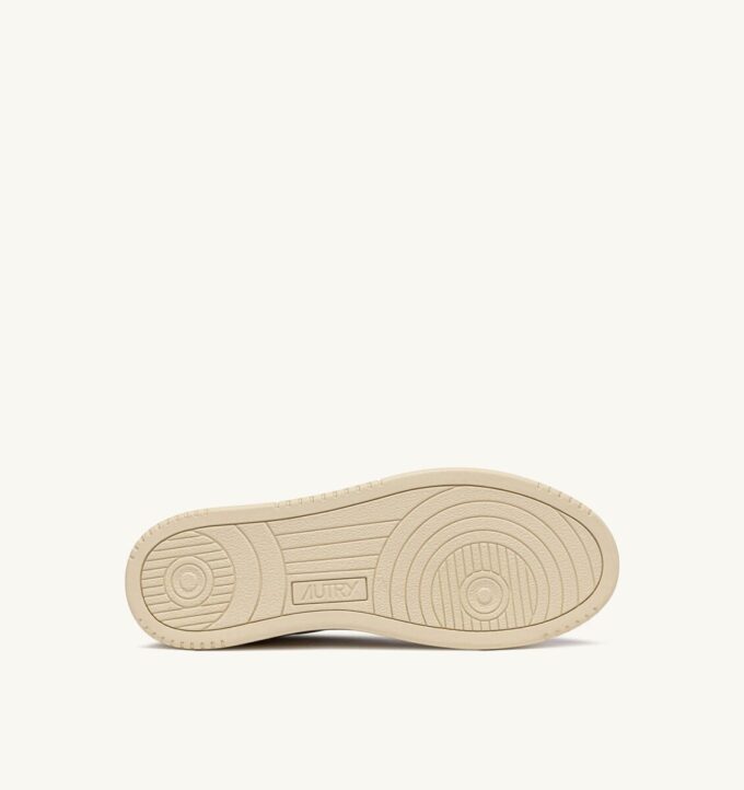 MEDALIST LOW SNEAKERS IN WHITE AND MOREL SUEDE AND LEATHER