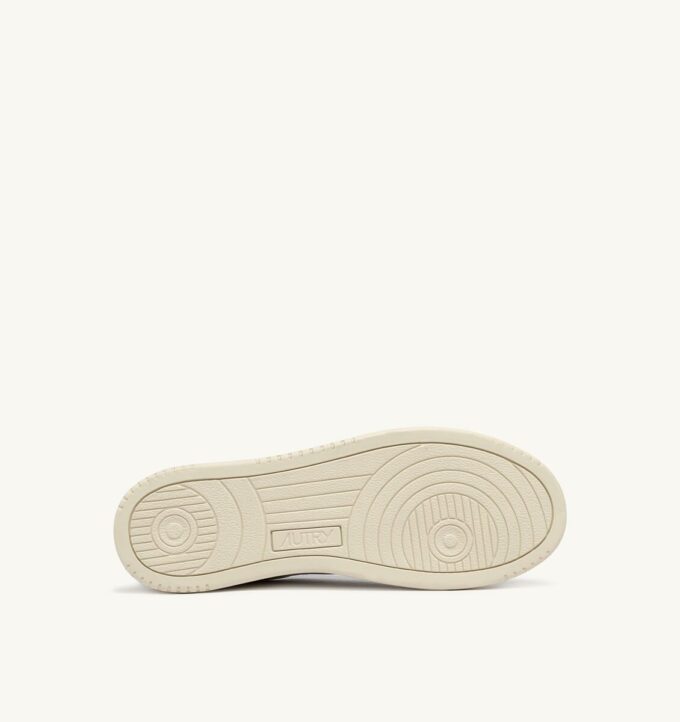 MEDALIST LOW SNEAKERS IN WHITE AND PALACE BLUE LEATHER WITH LETTERING