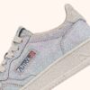 MEDALIST LOW SNEAKERS IN WHITE AND PINK TINT SCRAPED EFFECT SUEDE