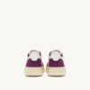 MEDALIST LOW SNEAKERS IN WHITE AND PURPLE LEATHER AND SUEDE