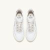 MEDALIST LOW SNEAKERS IN WHITE AND SILVER LEATHER