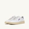 MEDALIST LOW SNEAKERS IN WHITE AND TEMPEST LEATHER