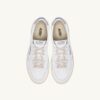 MEDALIST LOW SNEAKERS IN WHITE AND TEMPEST LEATHER